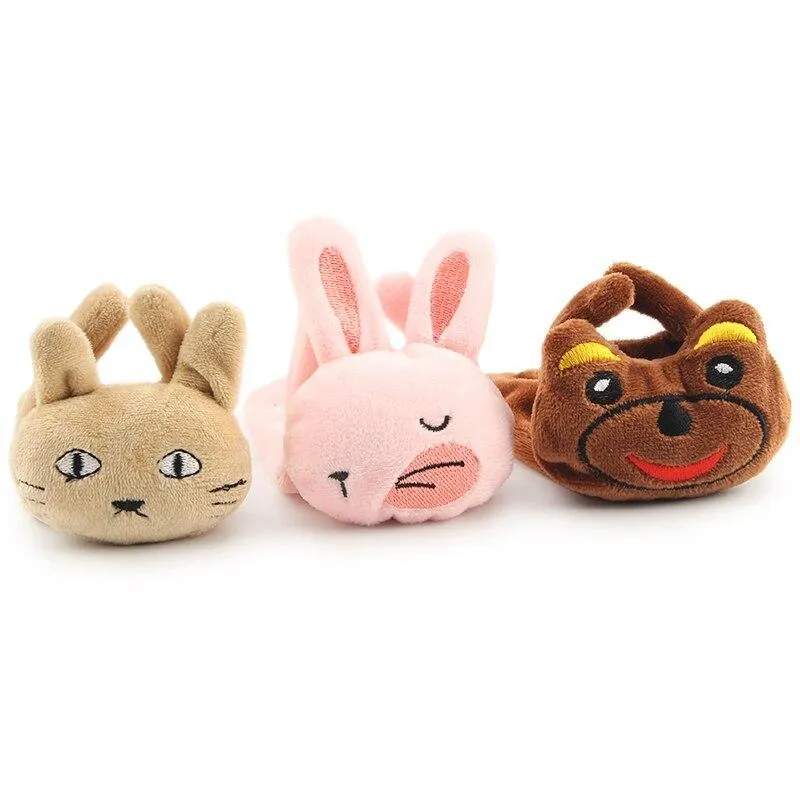 3Pc Cat Animal Squeak Sound Bear Toys