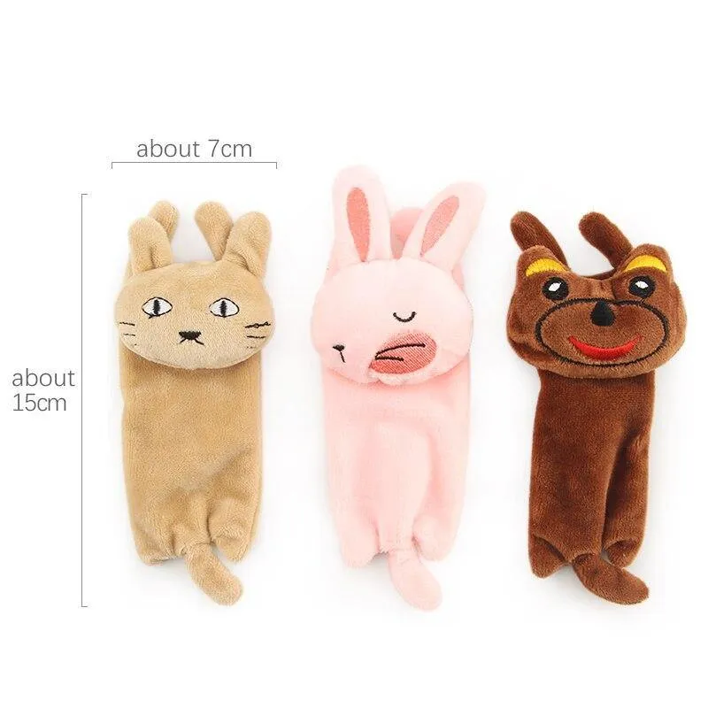 3Pc Cat Animal Squeak Sound Bear Toys