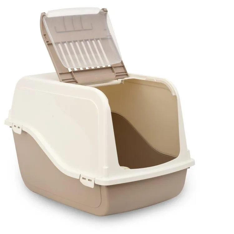 Bergamo Ariel Top-Free Cat Litter Pan with Scoop