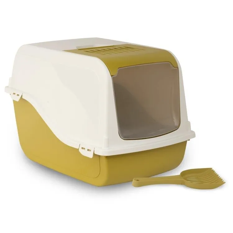 Bergamo Ariel Top-Free Cat Litter Pan with Scoop