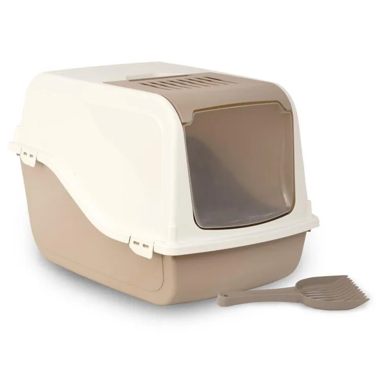 Bergamo Ariel Top-Free Cat Litter Pan with Scoop