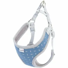 Blue harness with reflective bone-shaped trimming - Size S