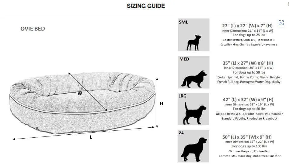 Bowsers Ovie Dog Bed - Stone Grey