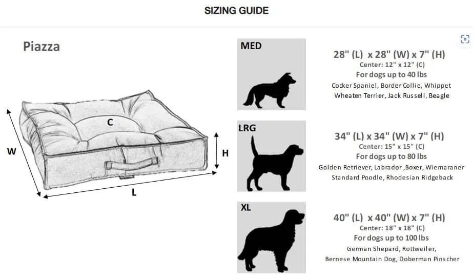 Bowsers Piazza Dog Bed - Diamondback