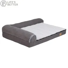 Extra Large Orthopedic Bolster Dog Bed with Memory Foam