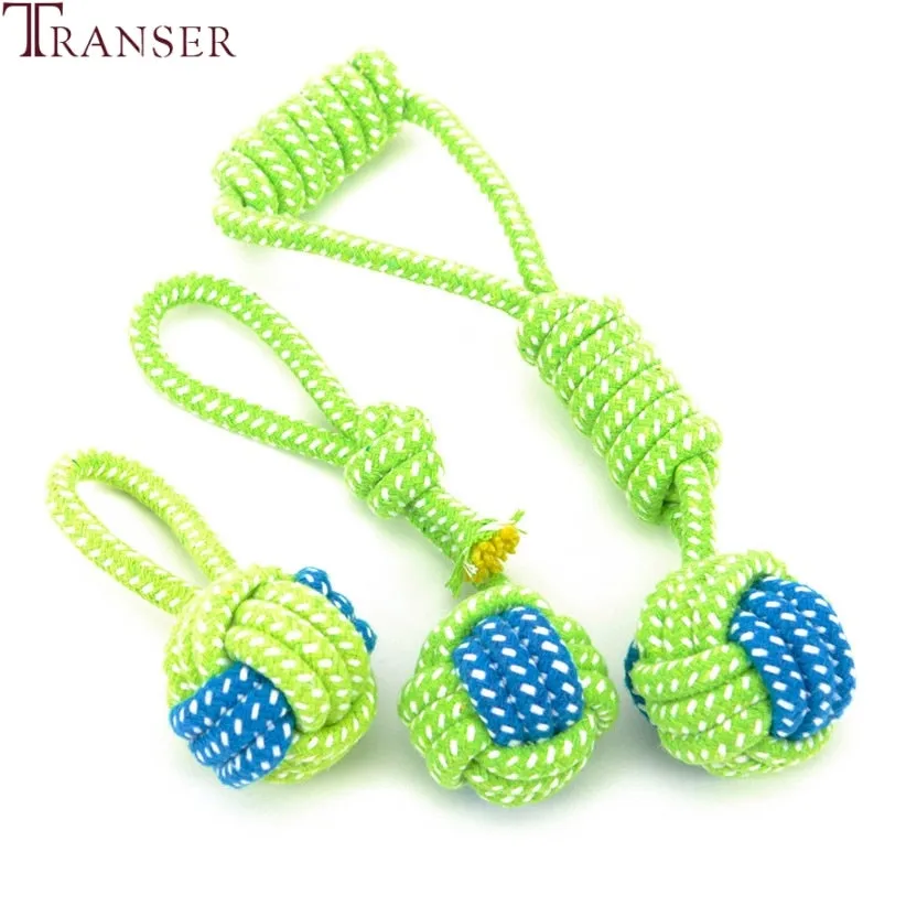 Green Rope Ball Toy for Large Small Dog Cat