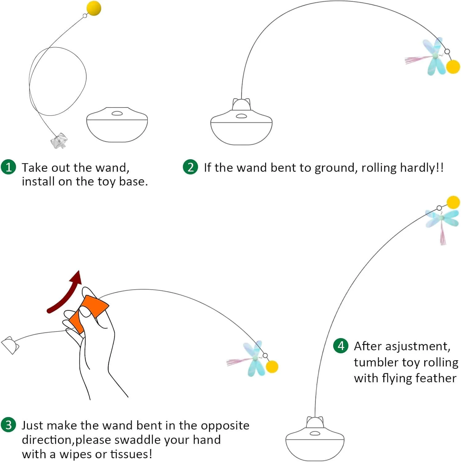 Interactive Cat Butterfly Toys