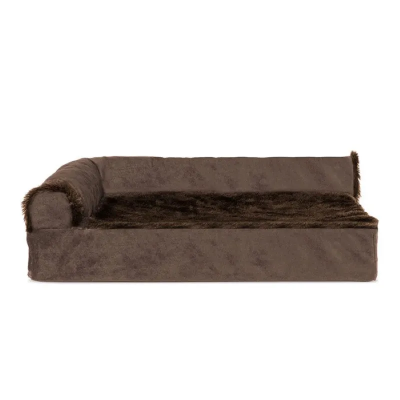 L Shaped Chaise Solid Slab Supportive Dog Bed