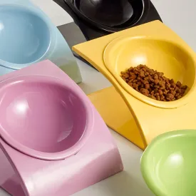 Melamine Tilted Cat Bowl