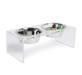 Modern Acrylic Raised Feeder