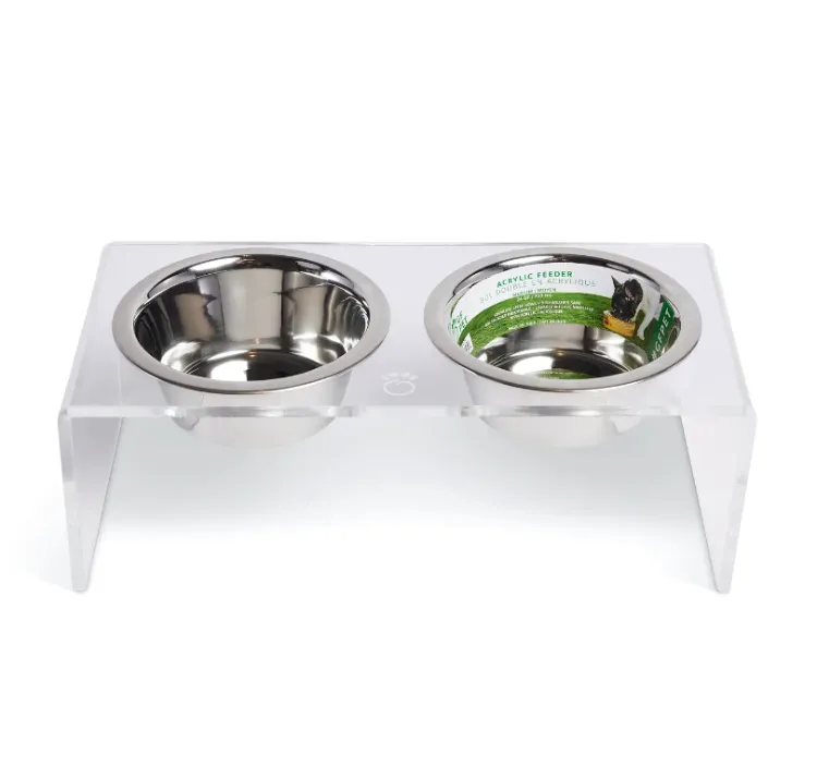 Modern Acrylic Raised Feeder