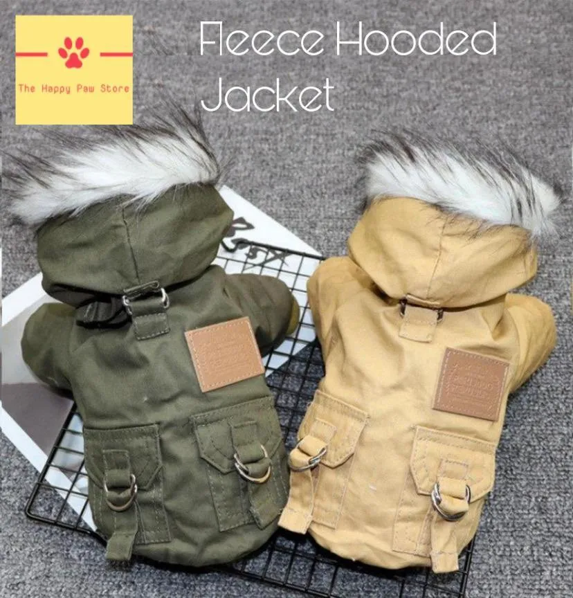 Parka Jacket with Faux Fur Hood
