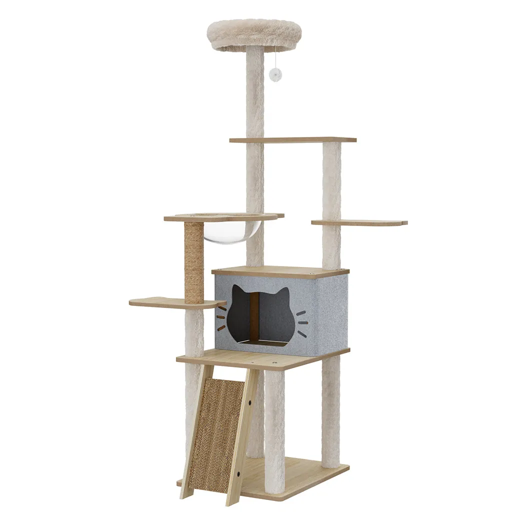 Pawz Wooden Multi-level Cat Tree Tower Large 160cm