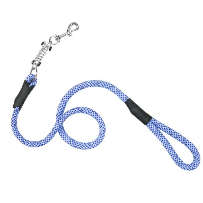 Petique, Reflective Dog Leash with Shock Absorber, Elektric Blue