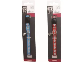 REFLECTIVE CAT COLLAR BLUE & RED