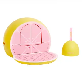 VETRESKA Kitty Kove Cat Litter Box (Grapefruit)