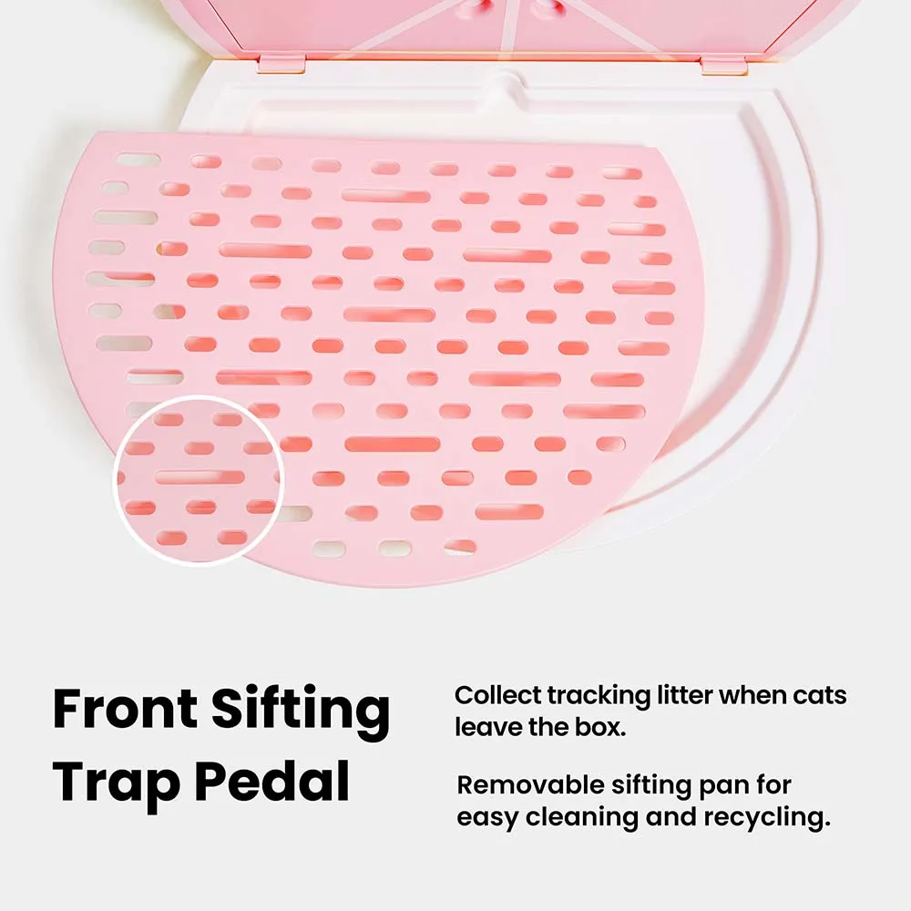 VETRESKA Kitty Kove Cat Litter Box (Grapefruit)