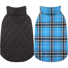 Warm Dog Coat, Reversible Dog Jacket Waterproof Dog Winter