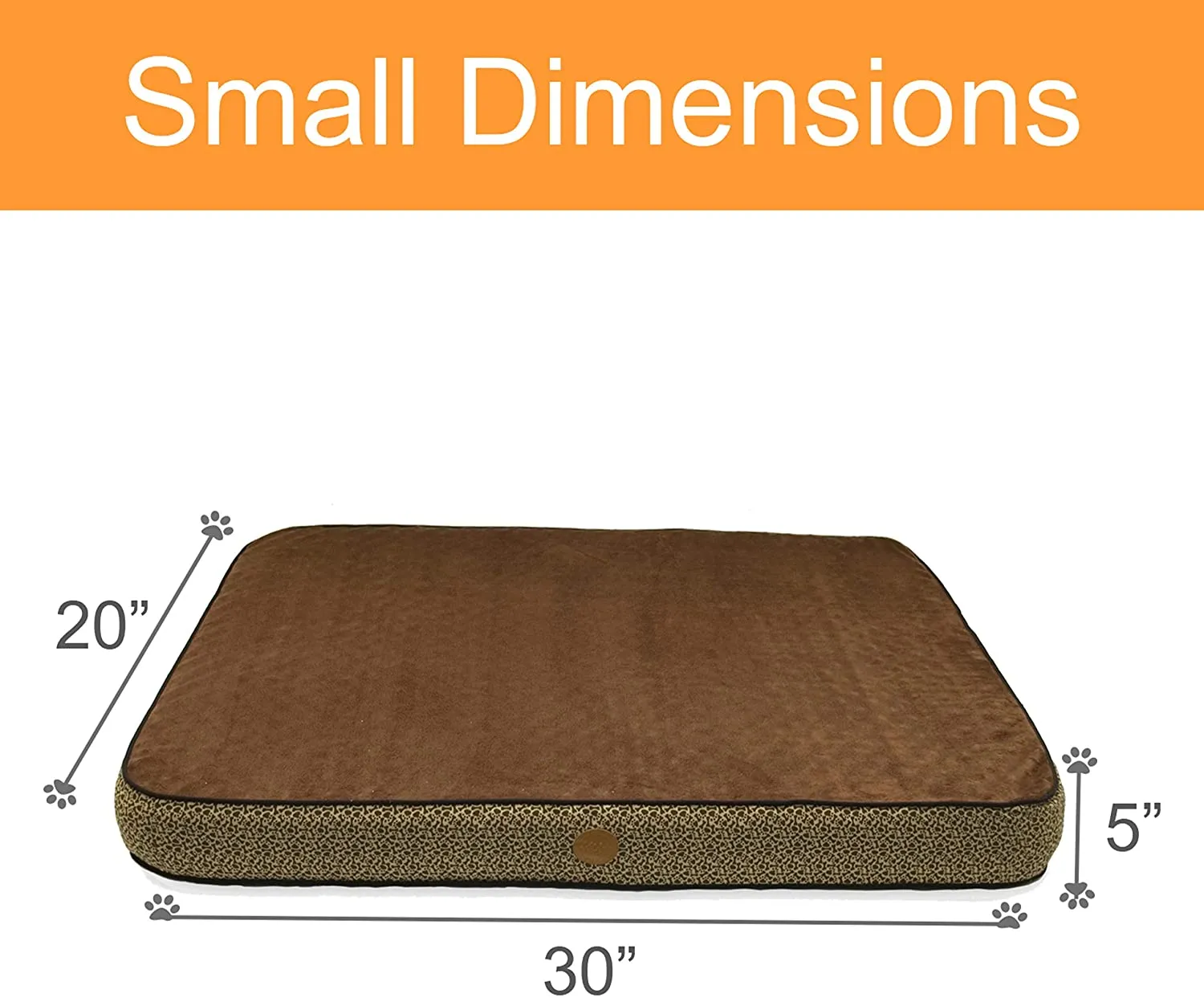 Waterproof Memory Foam Dog Bed - 5" Thick Memory Foam Superior Orthopedic Dog Bed