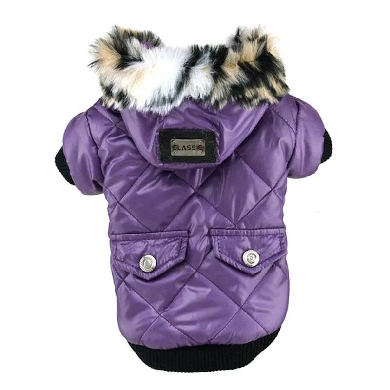 Winter Dog Coat with Hood - Waterproof