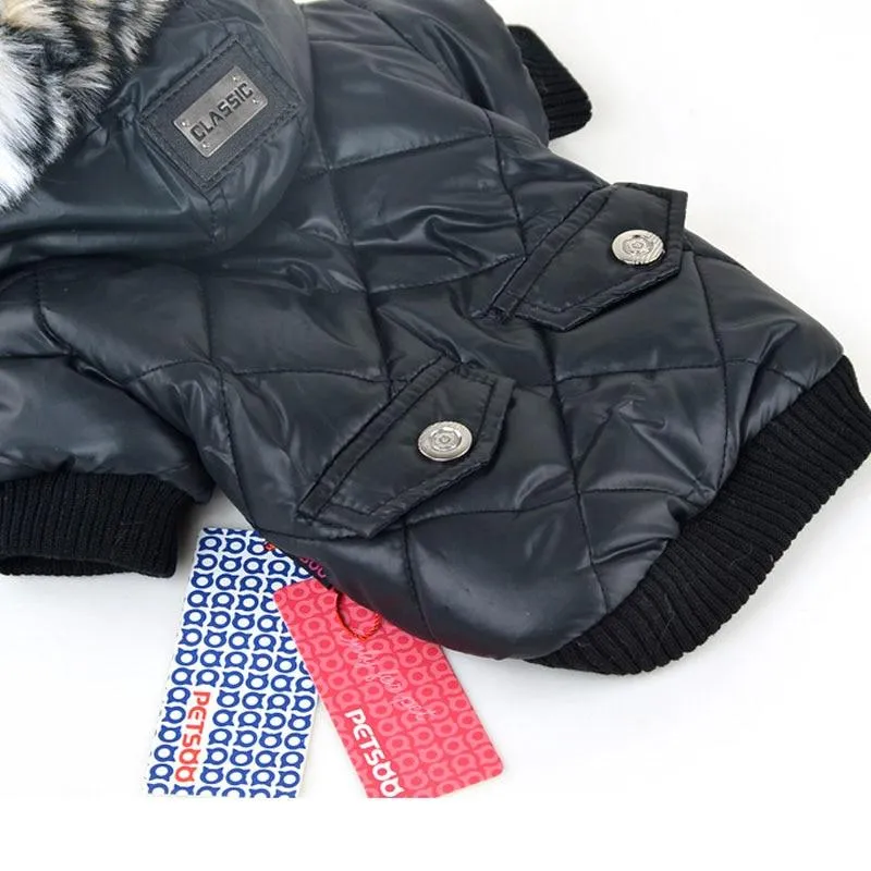 Winter Dog Coat with Hood - Waterproof