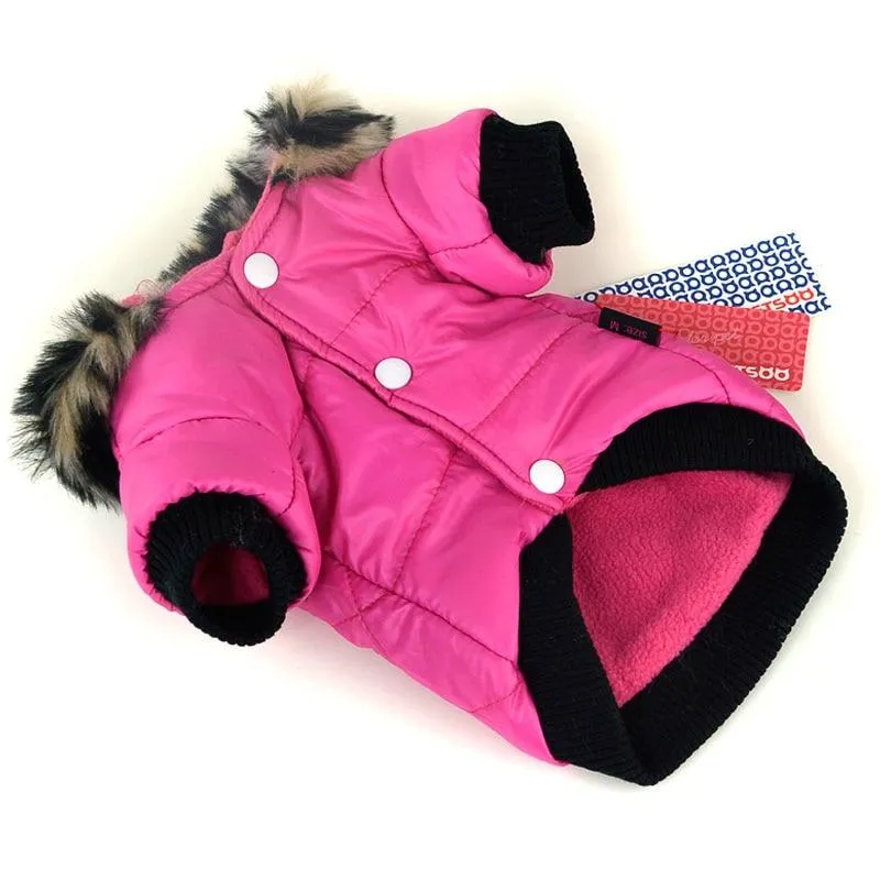 Winter Dog Coat with Hood - Waterproof